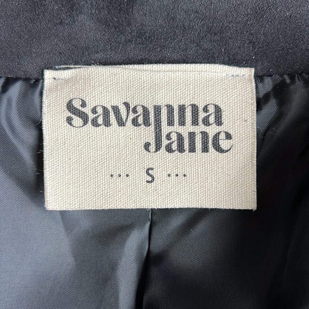 Savanna Jane Faux Suede Floral Embroidered Moto Jacket - Picture 6 of 6